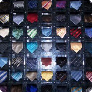 Ties just like the ones G was unrolling