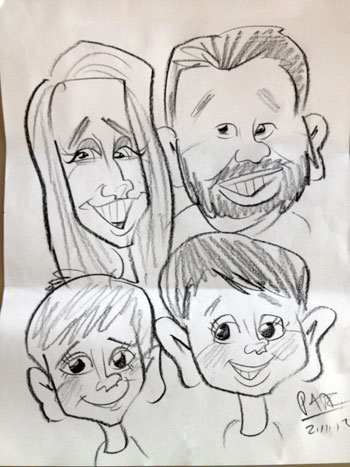 drawing Cartoon Versions Of Us