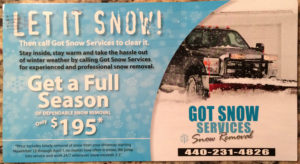 Got Snow Services 2016 Front